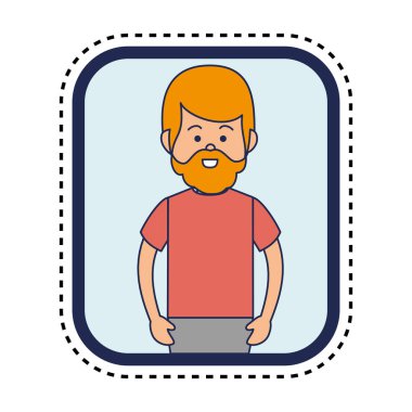 genç adam karakter simgesi