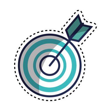 hedef ok başarısı simgesi izole edildi