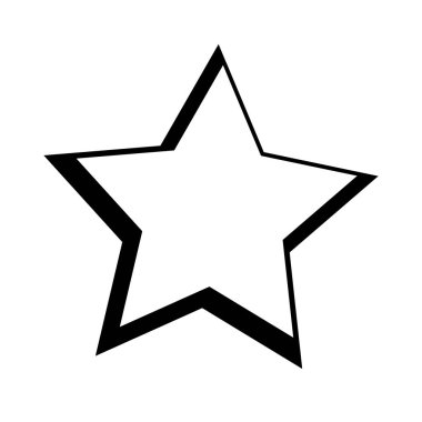 yıldız alanı izole simgesi