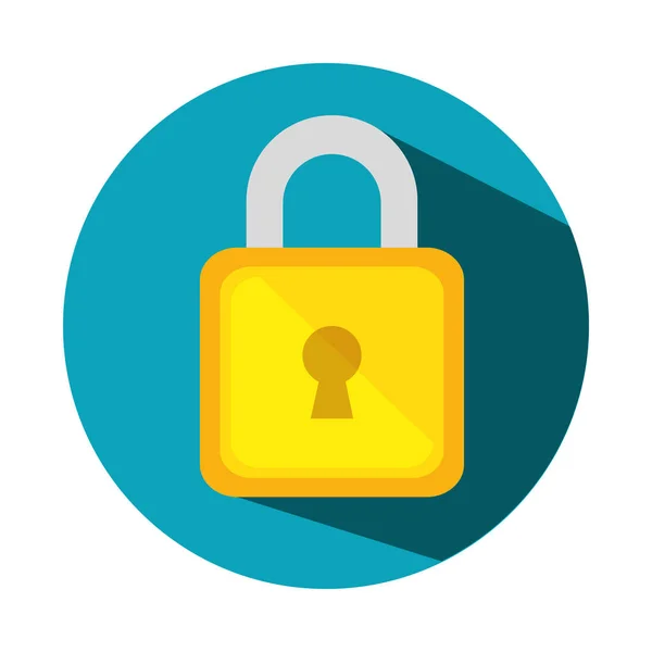 Safe secure padlock icon — Stock Vector