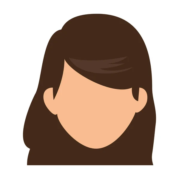 Mujer linda avatar casual — Vector de stock