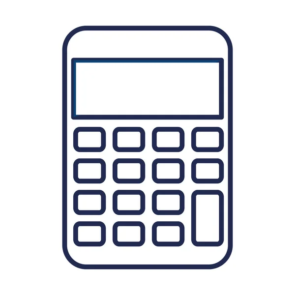 Calculadora matemáticas icono aislado — Vector de stock