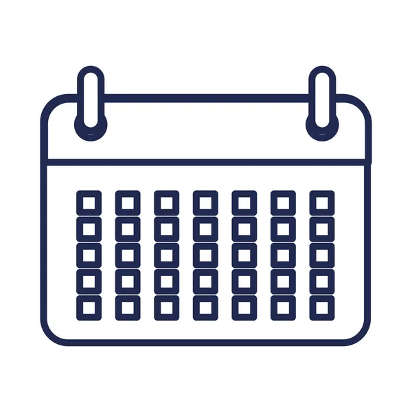 Recordatorio de calendario icono aislado — Vector de stock