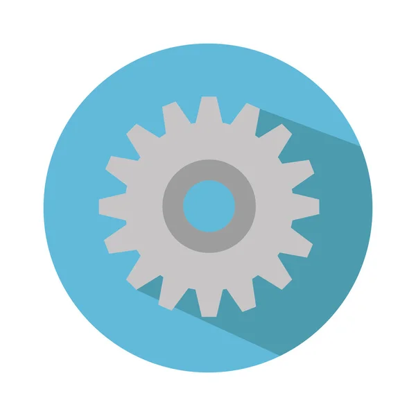 Gear machine isolated icon — Stock Vector