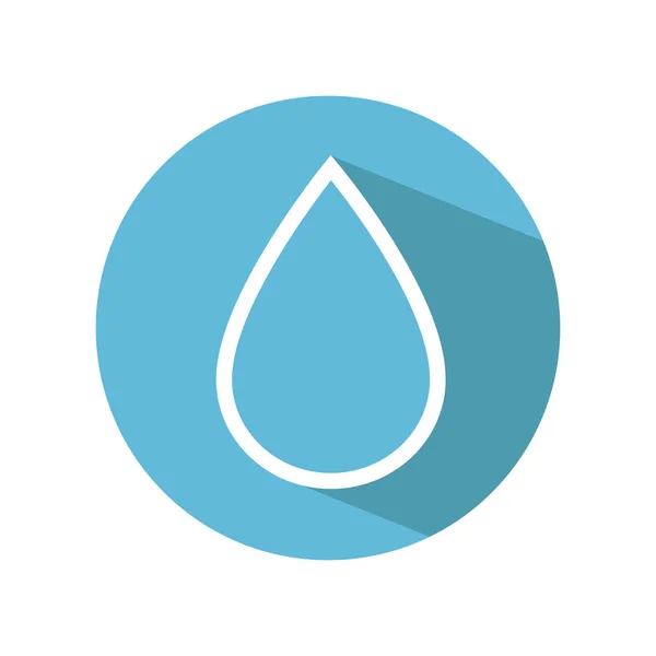 Icono de ecología de gota de agua — Vector de stock