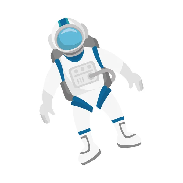 Astronauta en el personaje espacial — Vector de stock