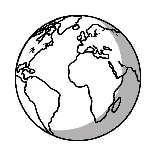 Planeta Terra do sistema solar —  Vetores de Stock