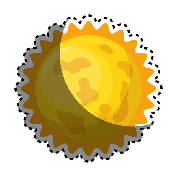 Astronómico sol aislado icono — Archivo Imágenes Vectoriales