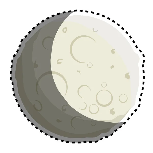 Ay güneş sisteminin — Stok Vektör