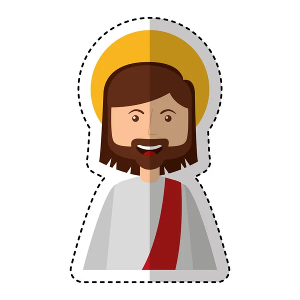 Icono de carácter avatar jesuschrist — Vector de stock