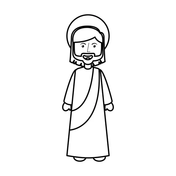 Icono de carácter avatar jesuschrist — Vector de stock