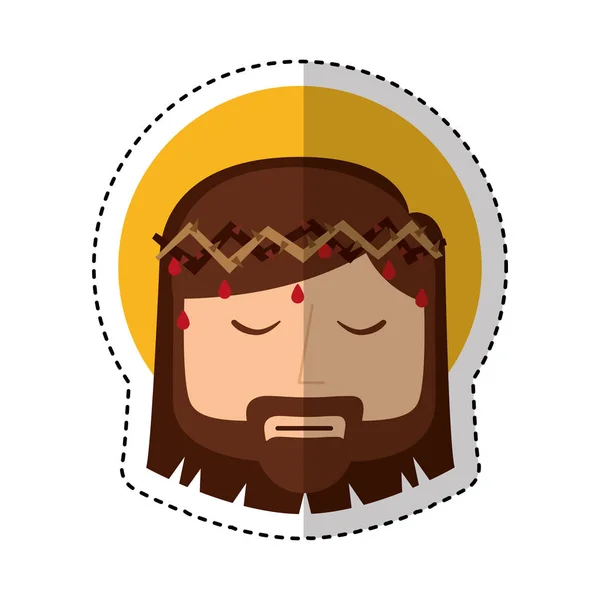 Jesuschrist avatar character icon — Stock Vector