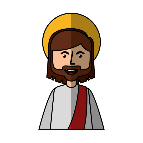 Jesuschrist avatar karakter pictogram — Stockvector