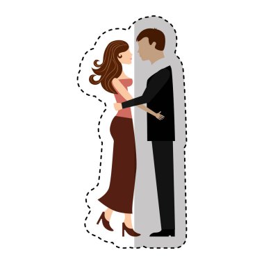 aşık çift karakter simgesi