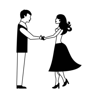 aşık çift karakter simgesi