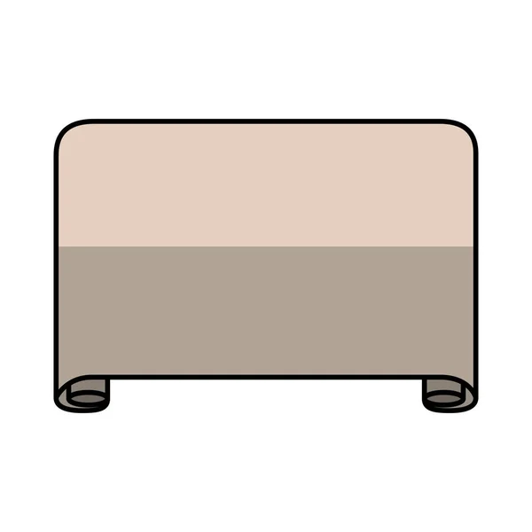 Parchment paper isolated icon — Stock Vector