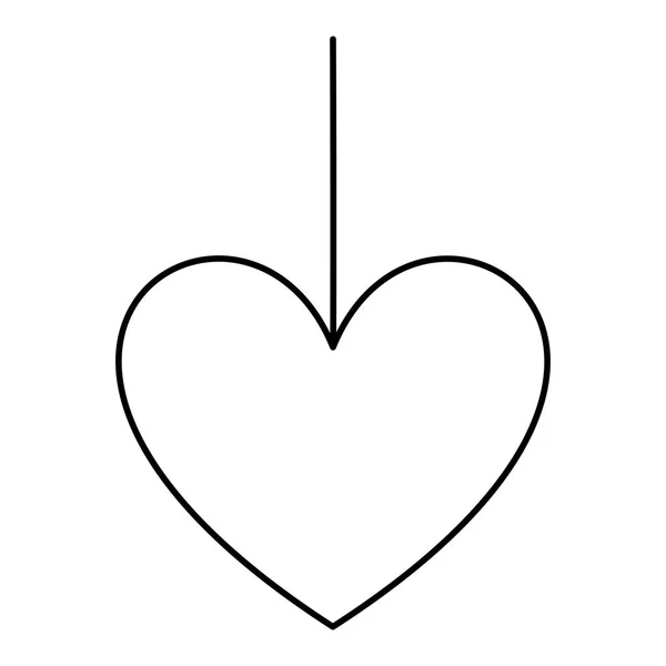 Herz Liebe Karte Valentinstag — Stockvektor