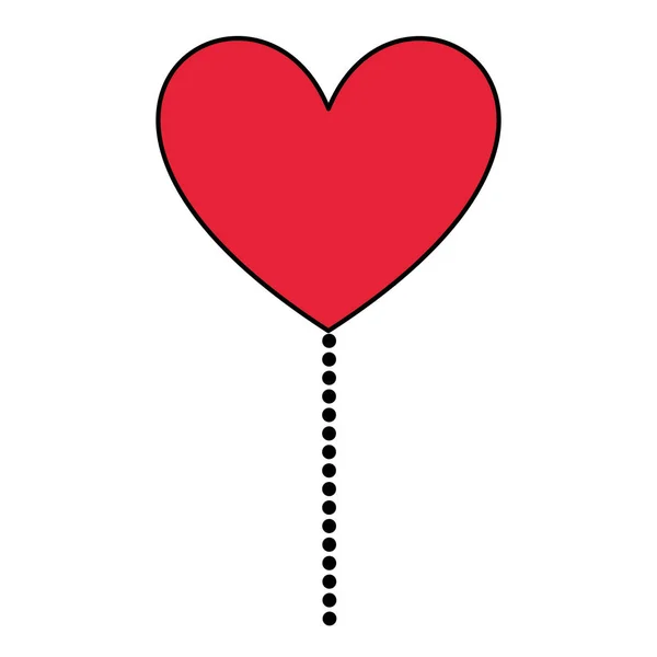 Hjärta kärlek kort Alla hjärtans dag — Stock vektor