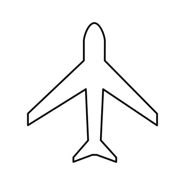 uçak uçan izole simgesi