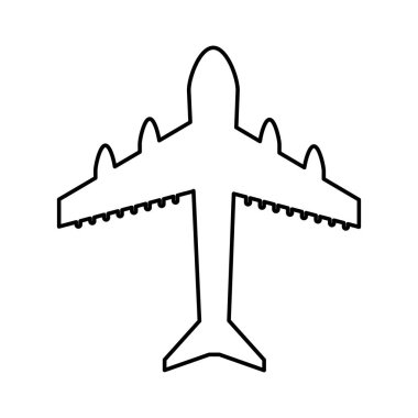 uçak uçan izole simgesi