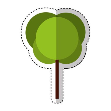 ağaç bitki izole simgesi