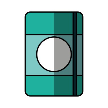 pasaport belge izole simgesi