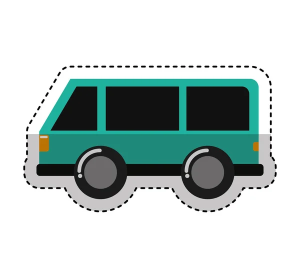 Veículo de carro ícone de viagem — Vetor de Stock