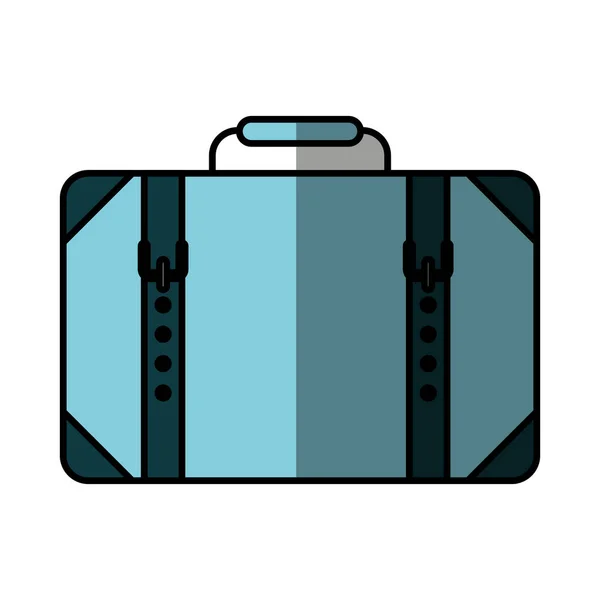 Suitcase travel isolated icon — Stock Vector