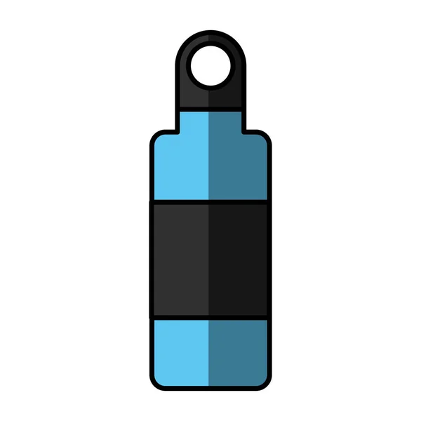 Botella de camping canten icono — Vector de stock