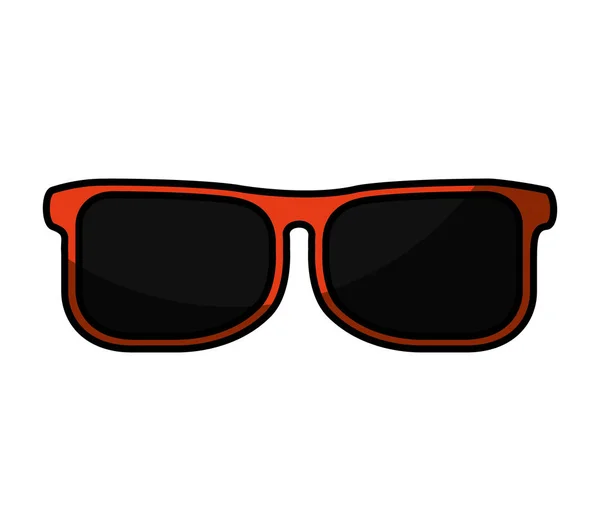 Sunglasses fashion isolated icon — Stock Vector