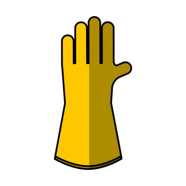 eldiven Emanet izole simgesi