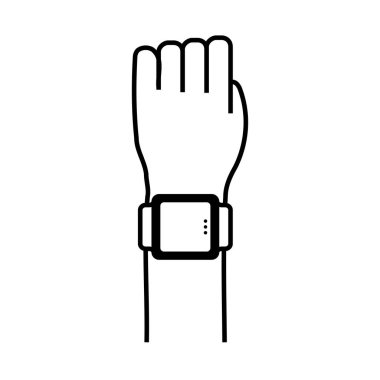 smartwatch Gadget'ı izole simgesi