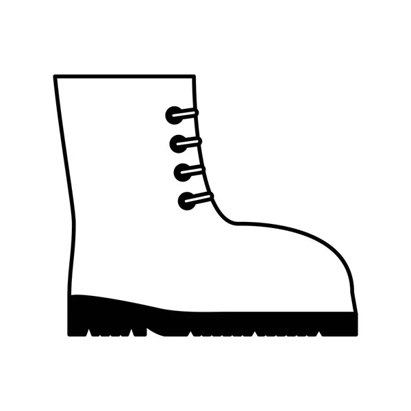 Boots safety isolated icon — Stock Vector