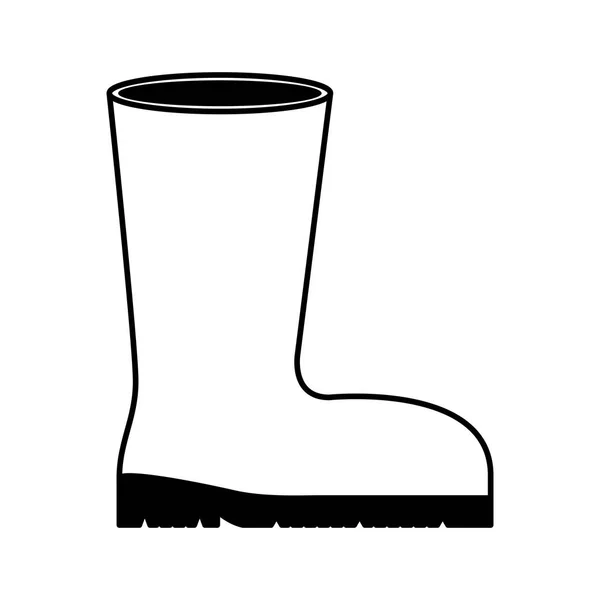 Boots safety isolated icon — Stock Vector