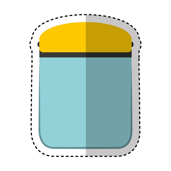 Glas masker veiligheid geïsoleerd pictogram — Stockvector