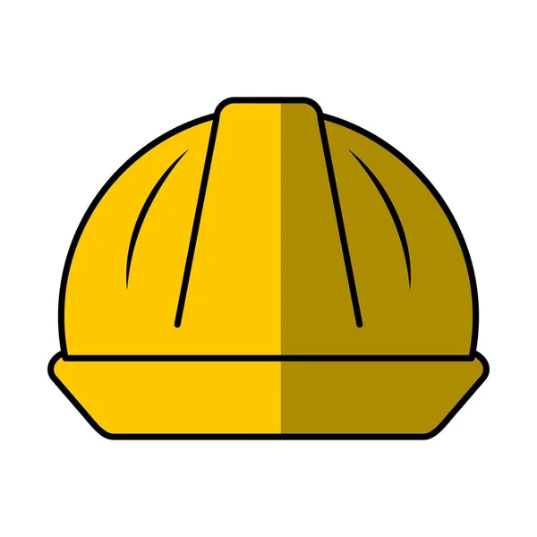 Helm veiligheid geïsoleerd pictogram — Stockvector