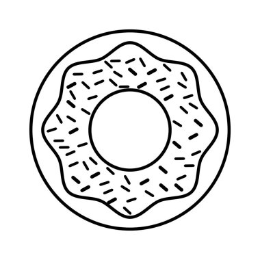 lezzetli tatlı çörek simgesi