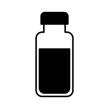 şişe içki izole simgesi