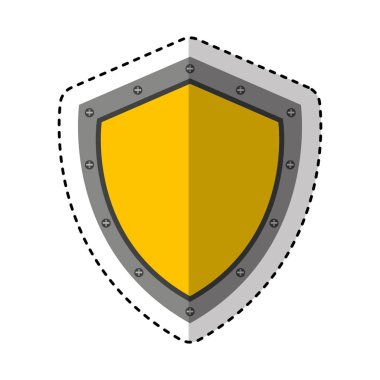 kalkan güvenlik izole simgesi