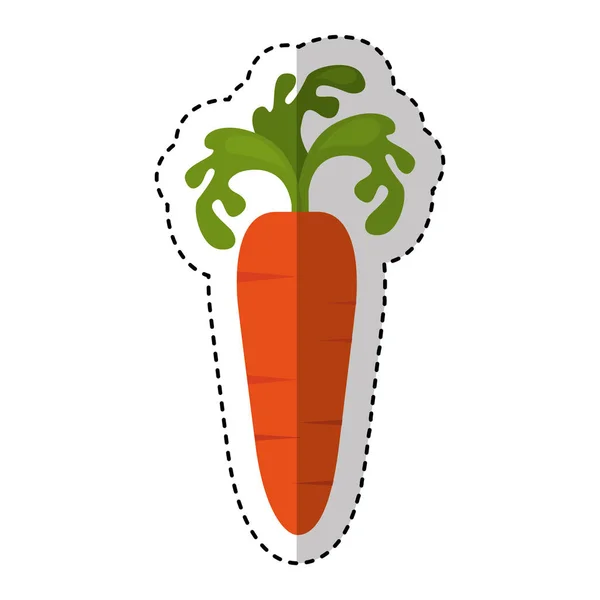 Färska grönsaker isolerade ikonen — Stock vektor