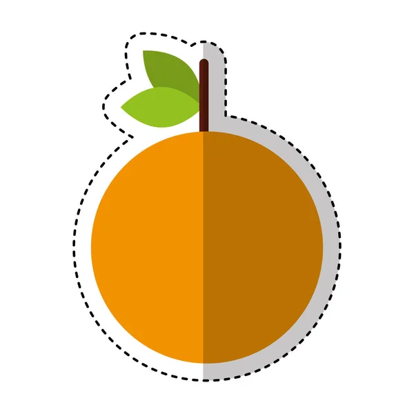 Färsk frukt isolerade ikonen — Stock vektor