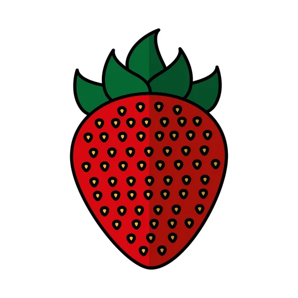Delicioso ícone de fruta fresca — Vetor de Stock