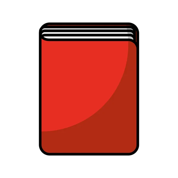 Libro de texto icono aislado — Vector de stock