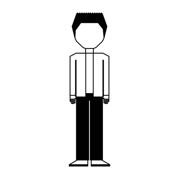 Joven hombre avatar carácter — Vector de stock