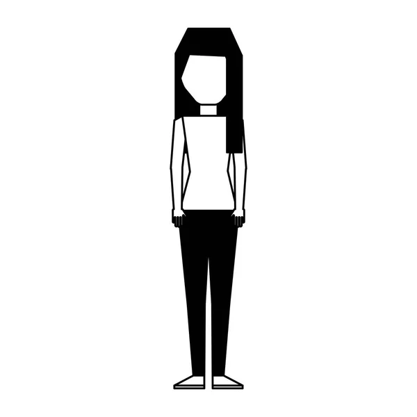 Νεαρή γυναίκα avatar χαρακτήρων — Διανυσματικό Αρχείο