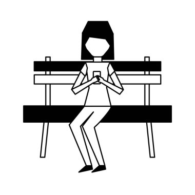 smartphone avatar karakter olan kadın