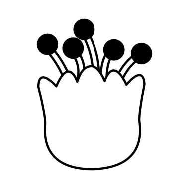 çiçek dekoratif izole simgesi