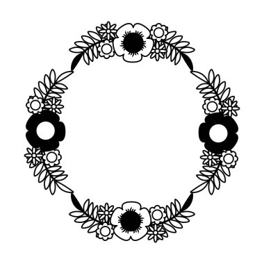 çiçek dekoratif izole simgesi