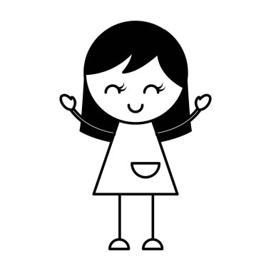 sevimli kız karakter simgesi