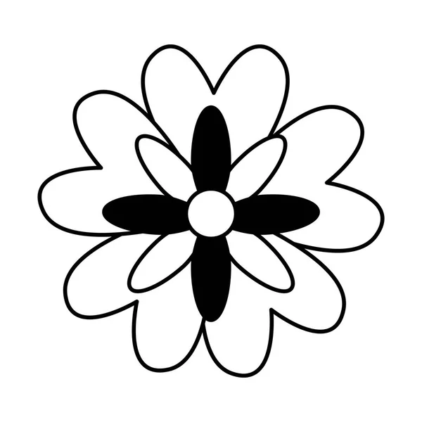 Flor icono aislado decorativo — Vector de stock